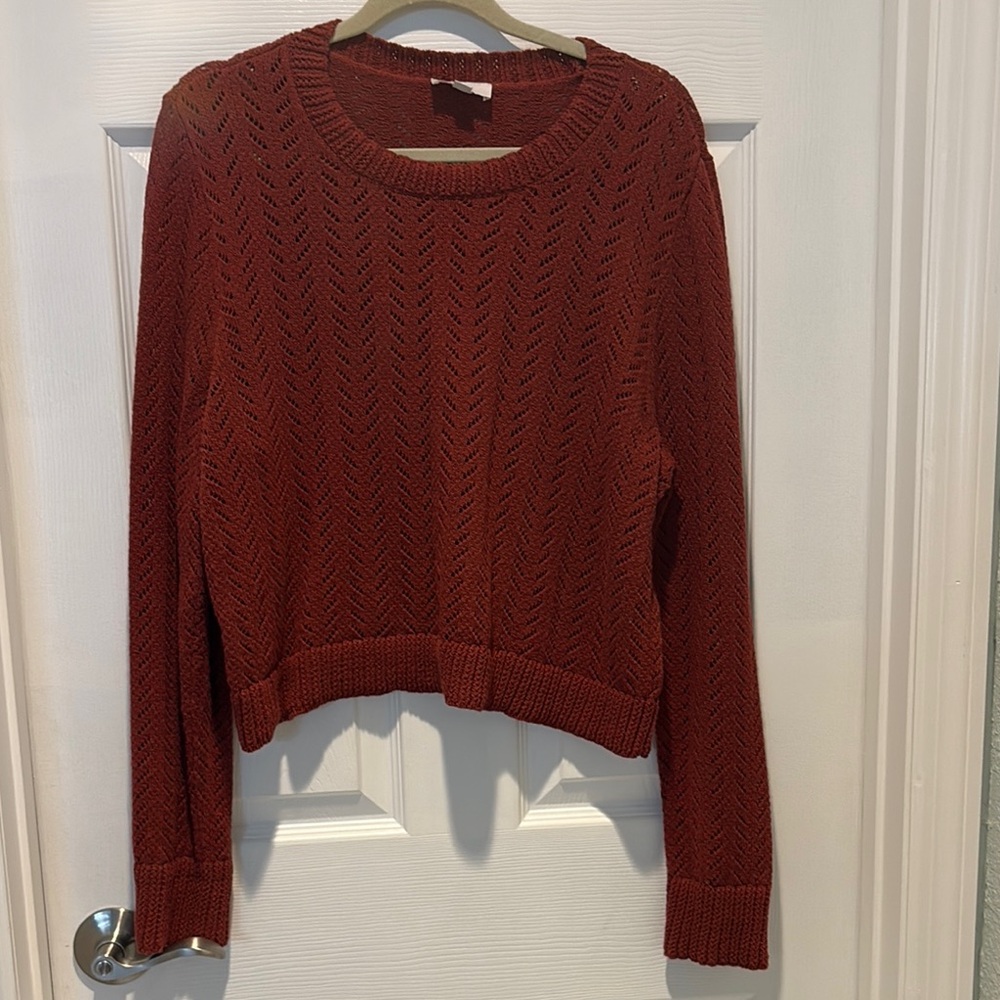 LOFT Women's Rust Sweater size XL